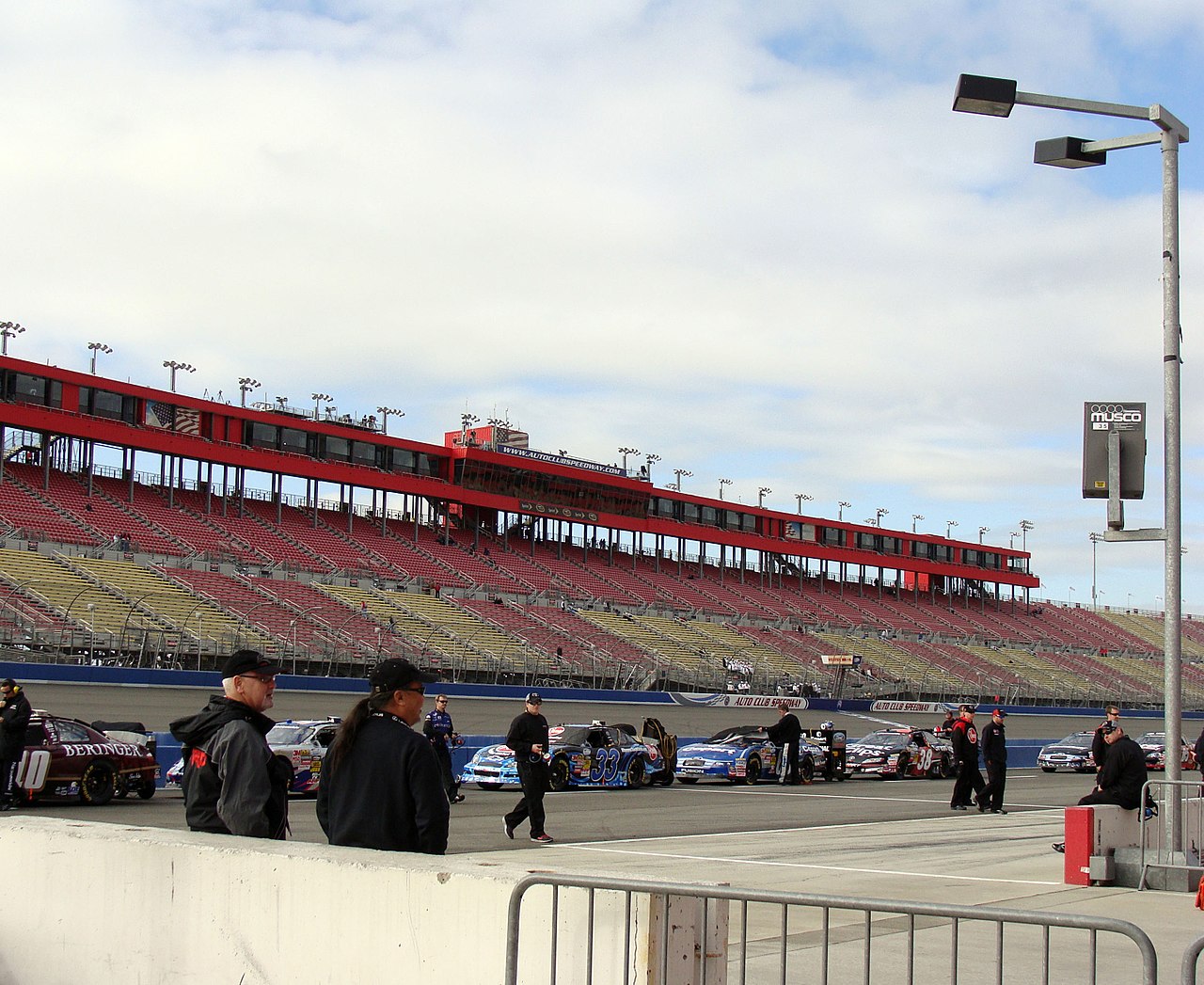 Auto Club Speedway Infield Road Course (Motorcycle) — Auto Club Speedway From Pit Road During Nationwide Series Qualifying