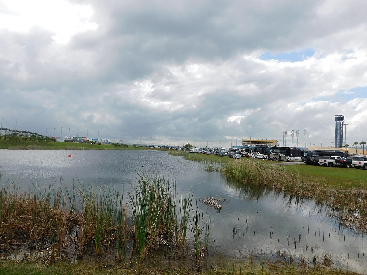 Homestead-Miami Speedway — infield lake in Homestead